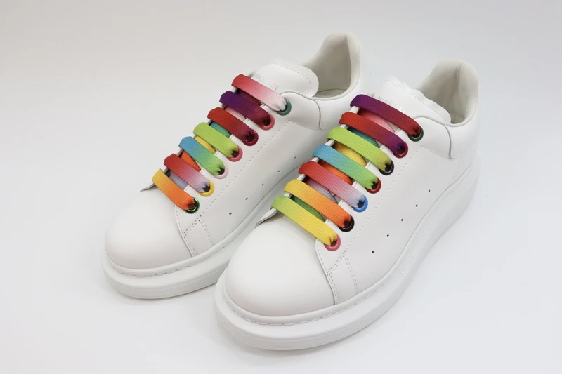 alexander mcqueen show leather platform trainers sneakers-rainbow replica