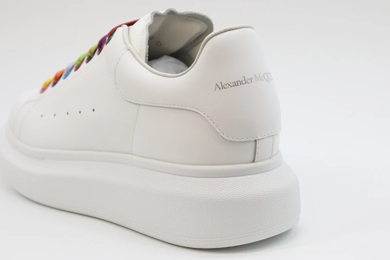 alexander mcqueen show leather platform trainers sneakers-rainbow replica