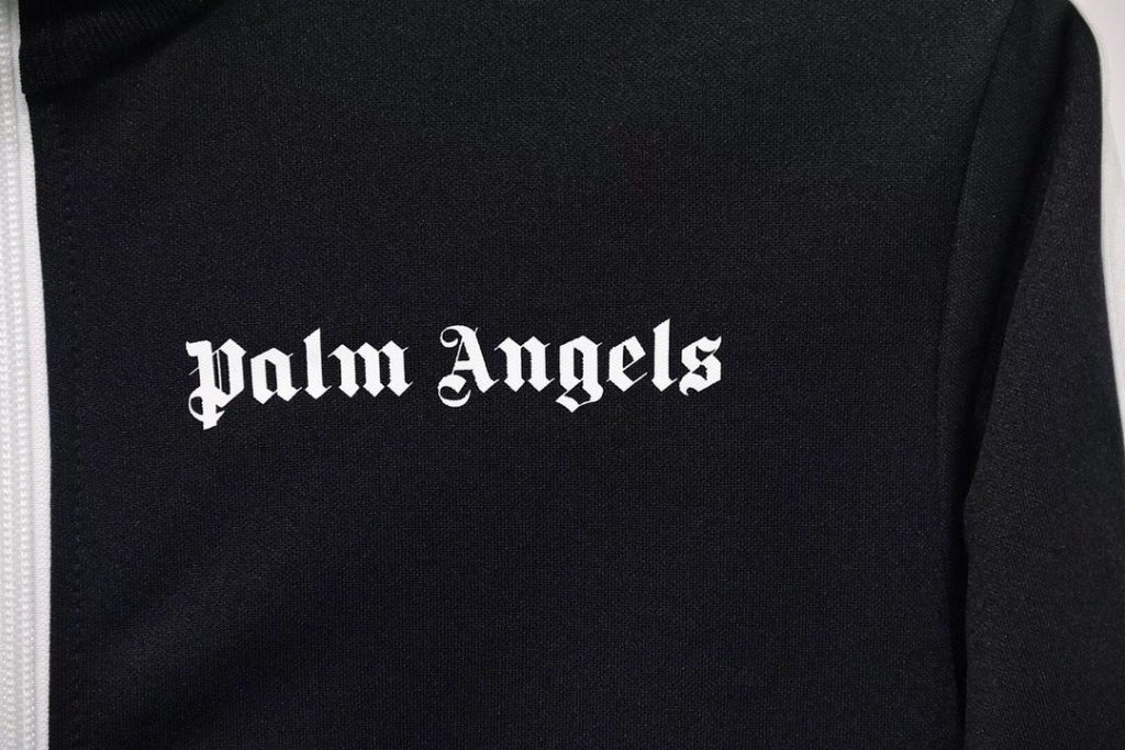 palm angels chenille track jacket-black