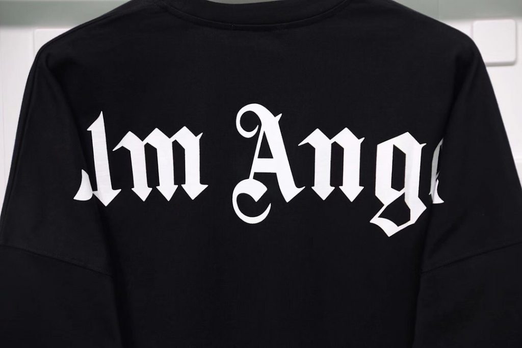 palm angels long sleeve mock neck tee