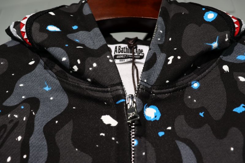 a bathing ape bape shark 1st camo hoodie replica