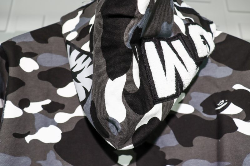 a bathing ape bape shark 1st camo hoodie replica