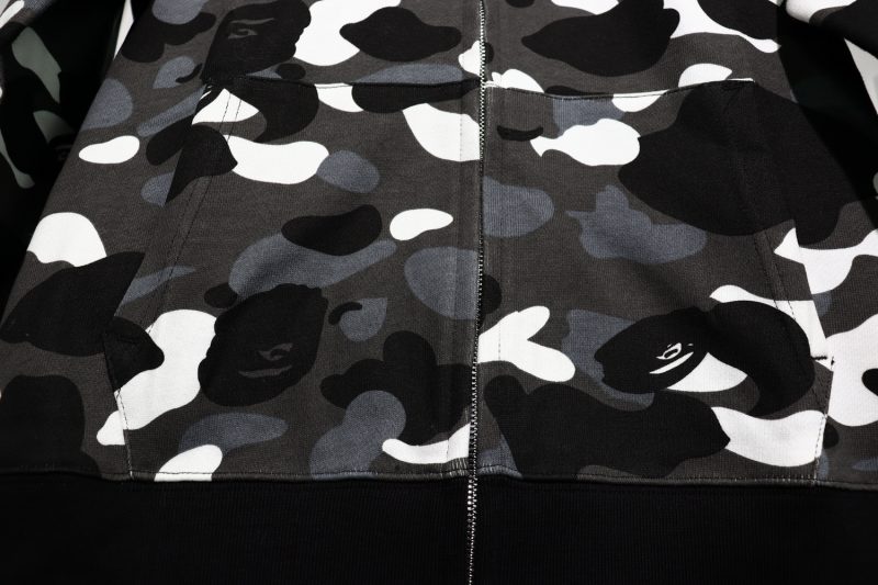 a bathing ape bape shark 1st camo hoodie replica