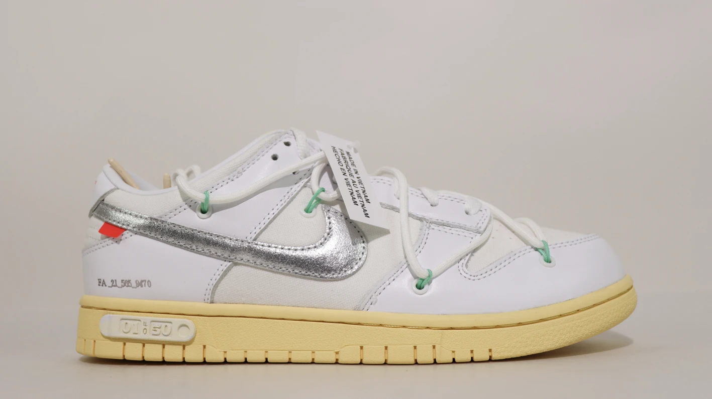 dunk low off-white lot 1 replica