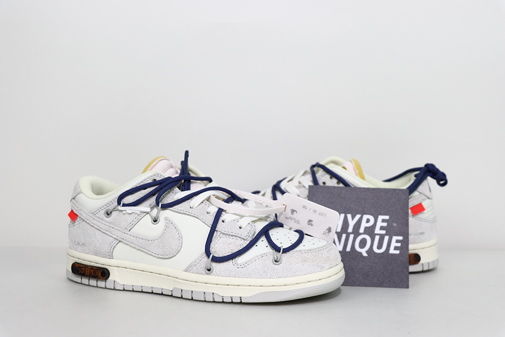 off-white x dunk low ‘lot 18 of 50’ reps