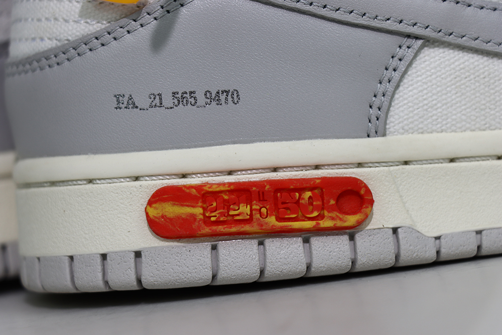 off-white x dunk low ‘lot 44 of 50’