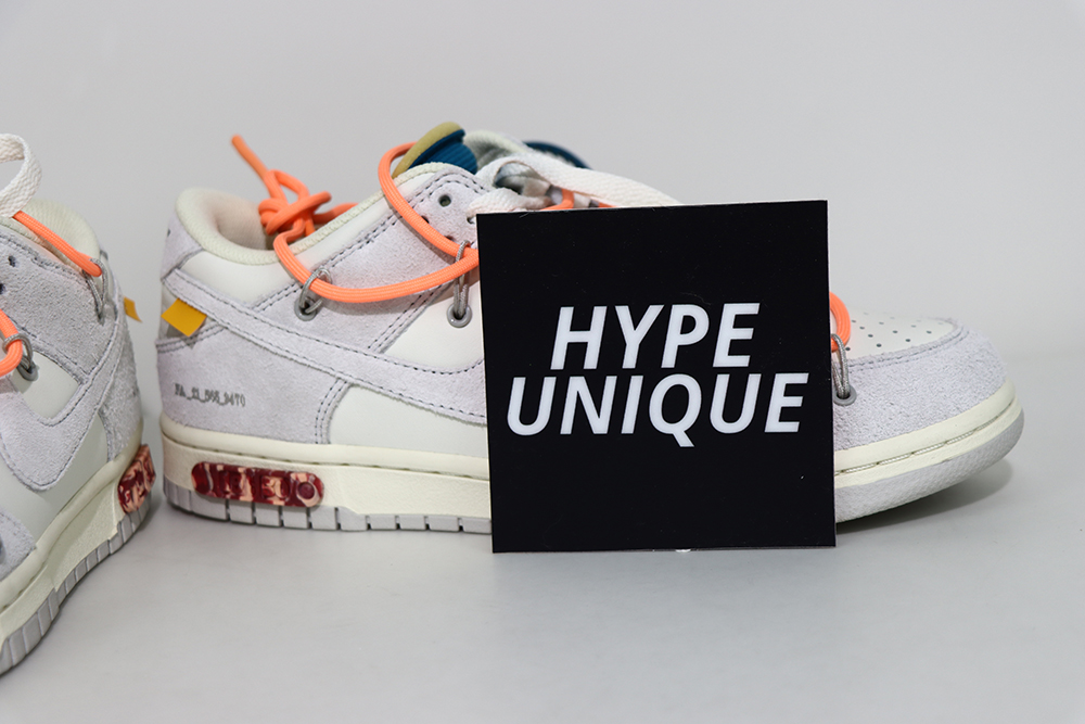 dunk low off-white lot 19 reps