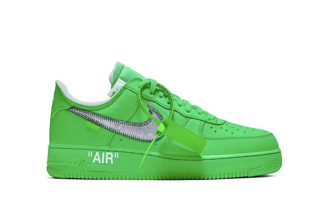 air force 1 low off-white light green spark quality replica