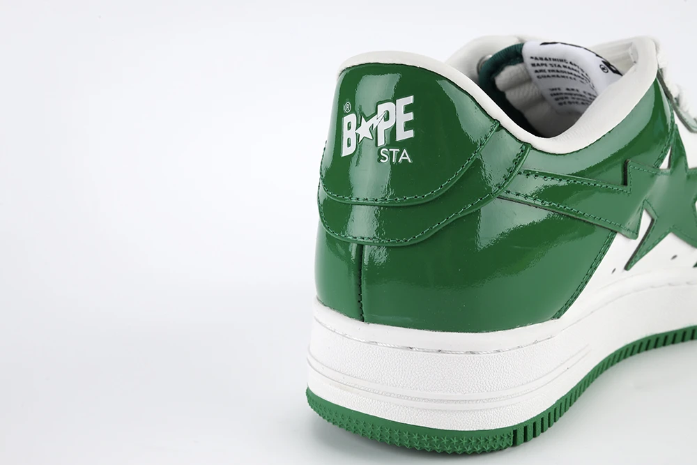 bapesta green white quality reps