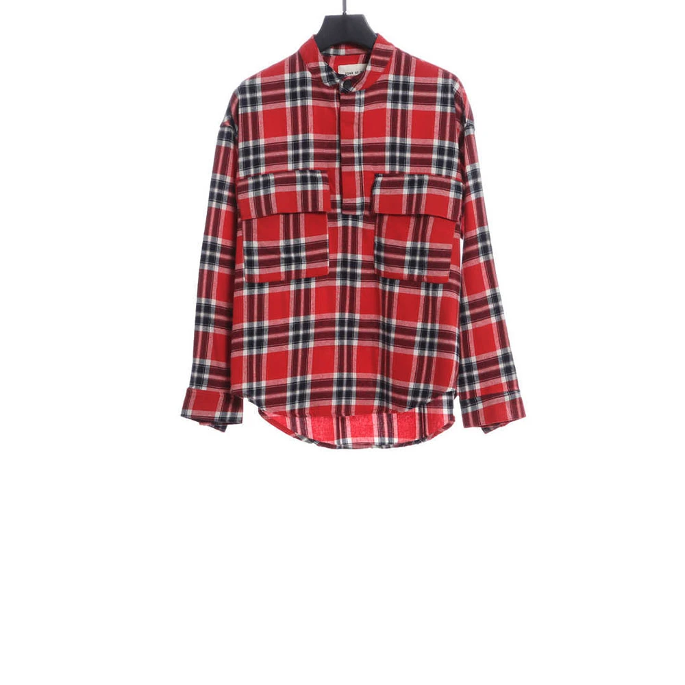 plaid tuxedo long sleeve shirt