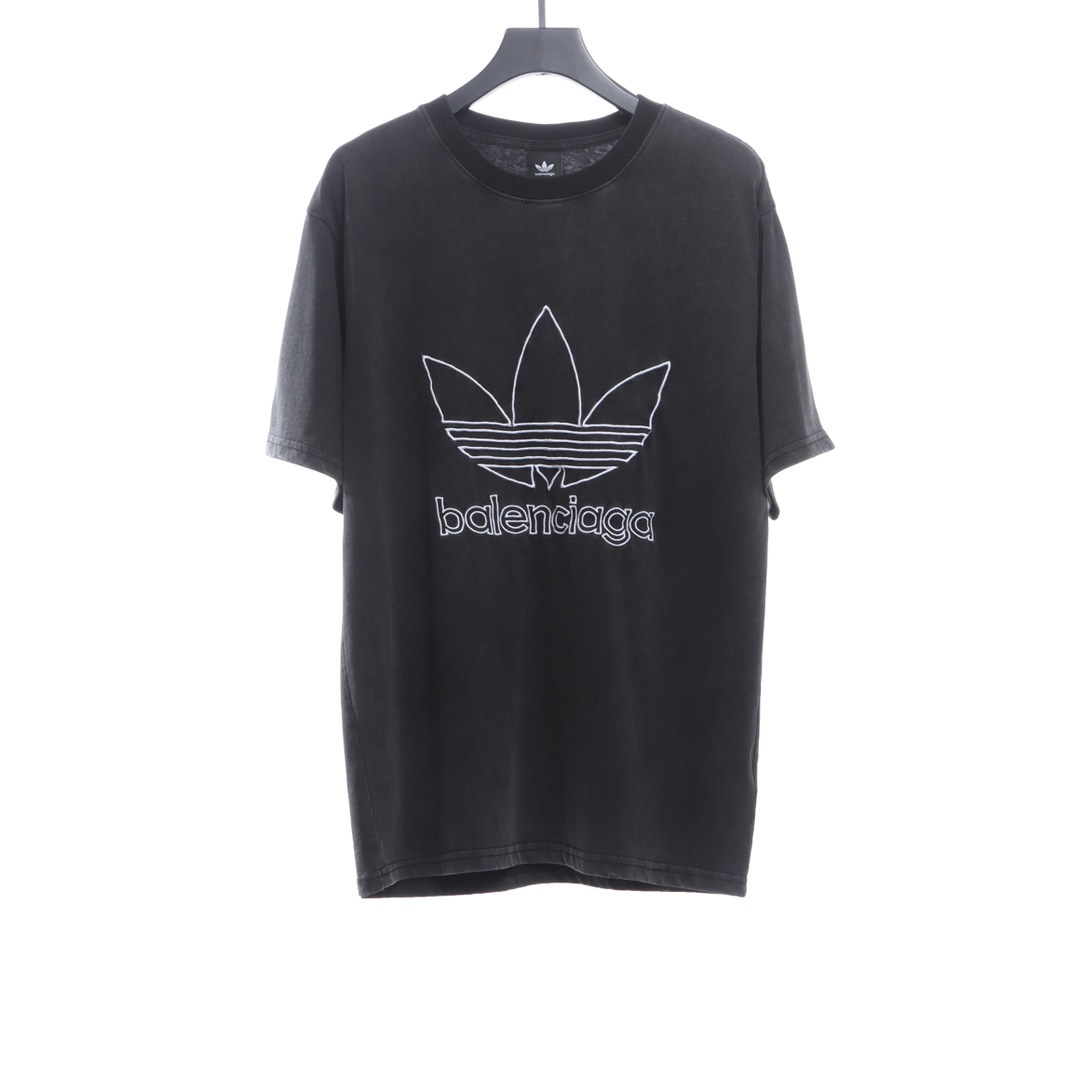 clover brand logo embroidery short sleeve