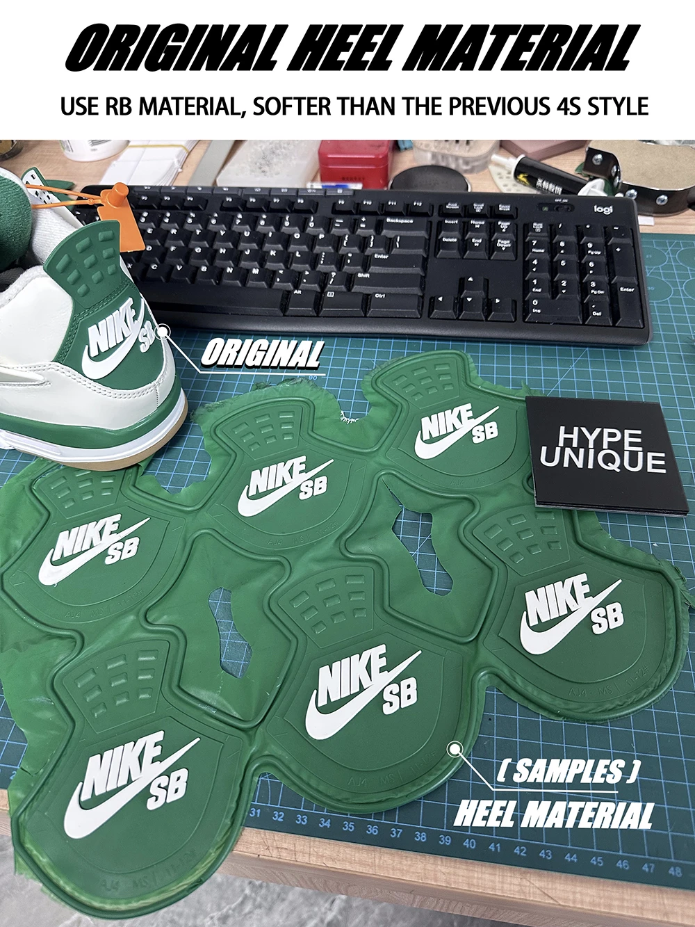 jordan 4 retro sb pine green replica