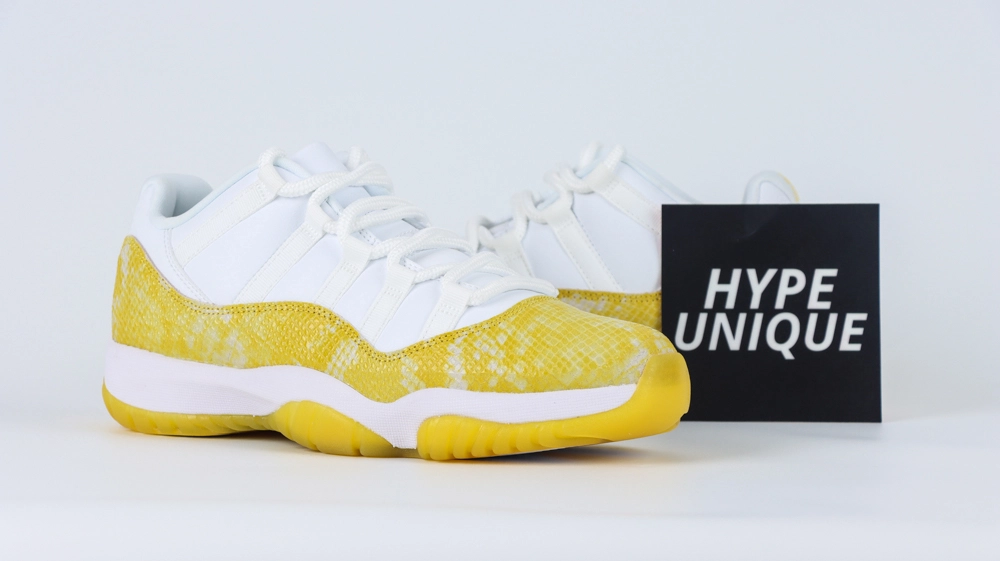 jordan 11 retro low yellow snakeskin (women’s)