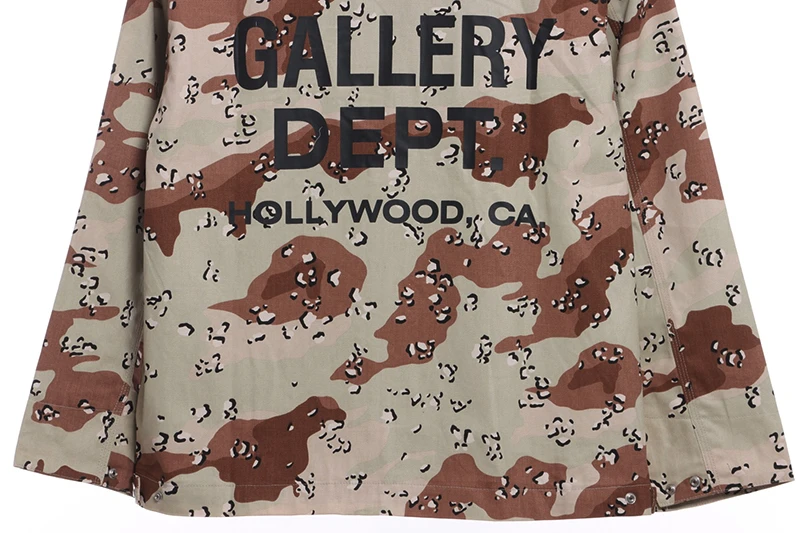 gallery dept camouflage print zipped jacket