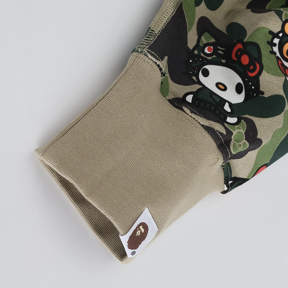 hello kitty x a bathing ape green hoodie