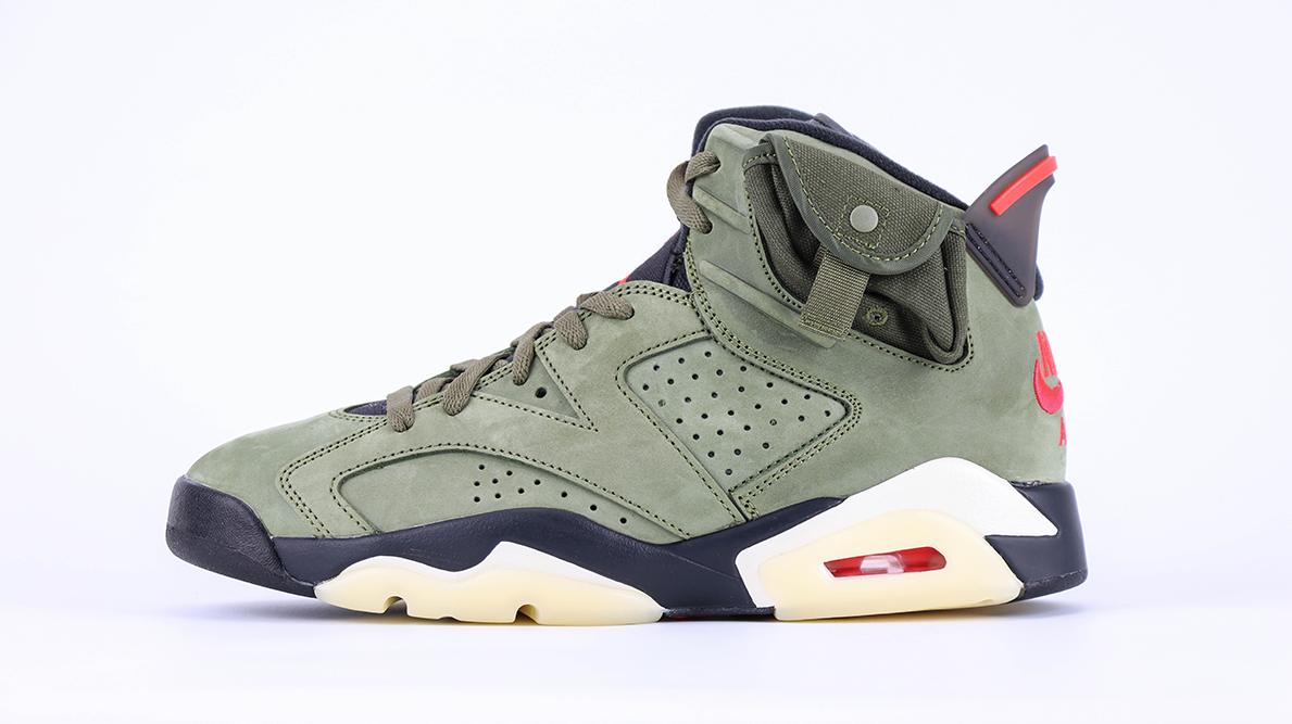 travis scott x air jordan 6 retro ‘olive’ reps