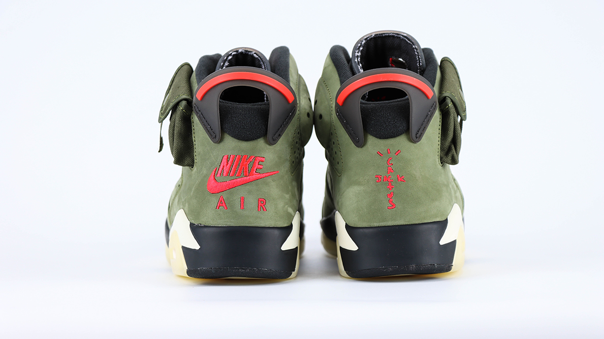 travis scott x air jordan 6 retro ‘olive’ reps