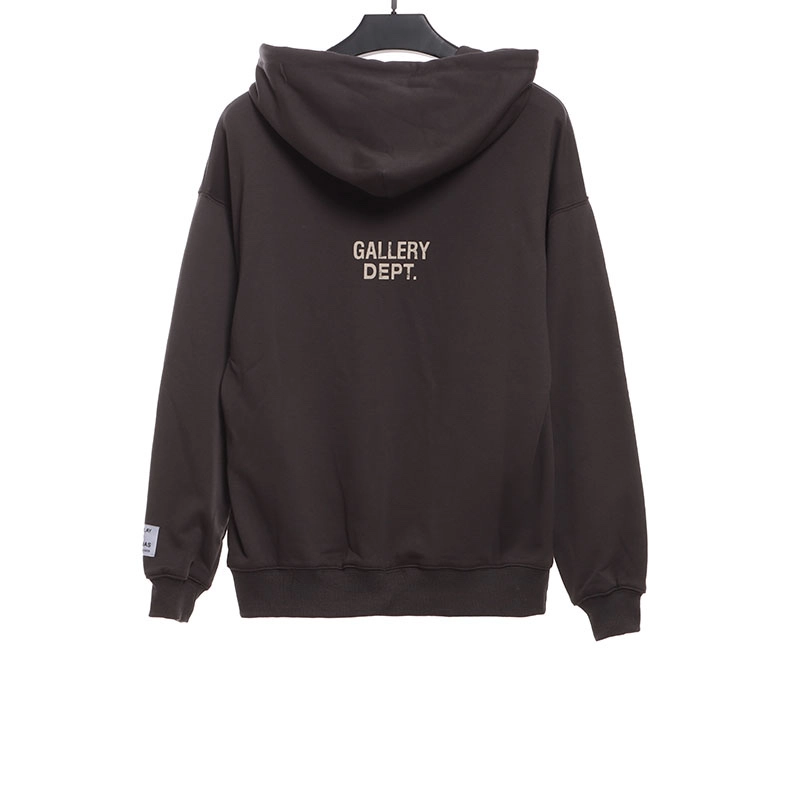 gallery dept distressed distressed lettering hoodie reps