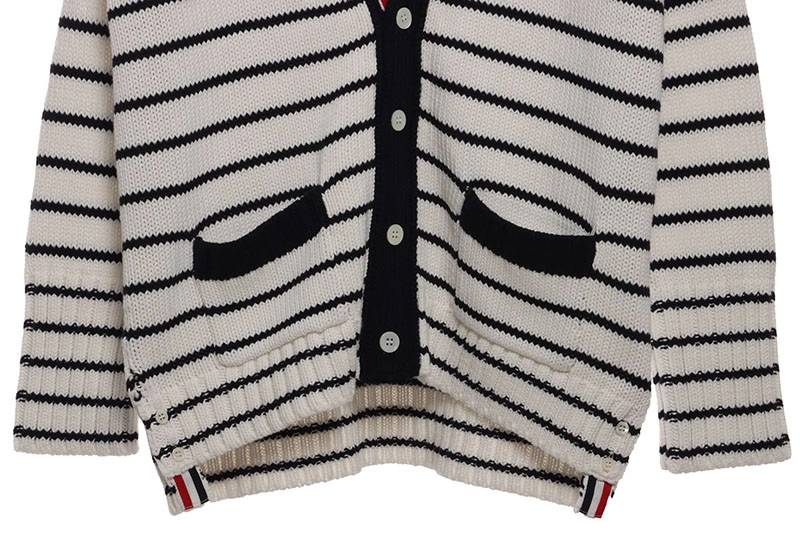 retro striped cardigan sweater