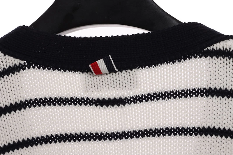 retro striped cardigan sweater