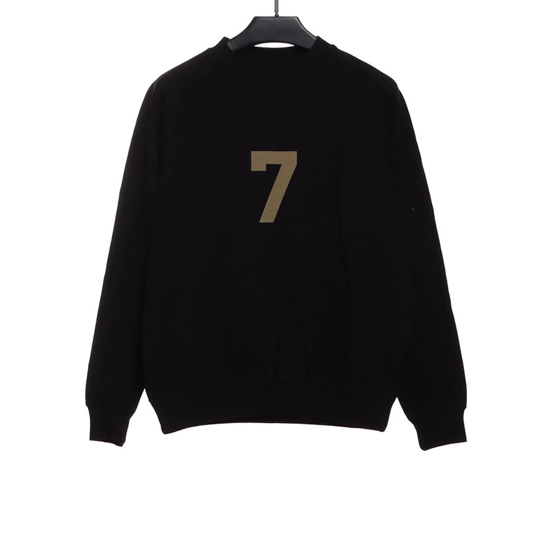 fear of god season 7 flocked 7 crew neck sweatshirt reps