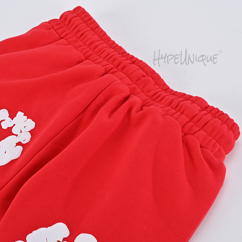 denim tears cotton wreath sweatpants “red”