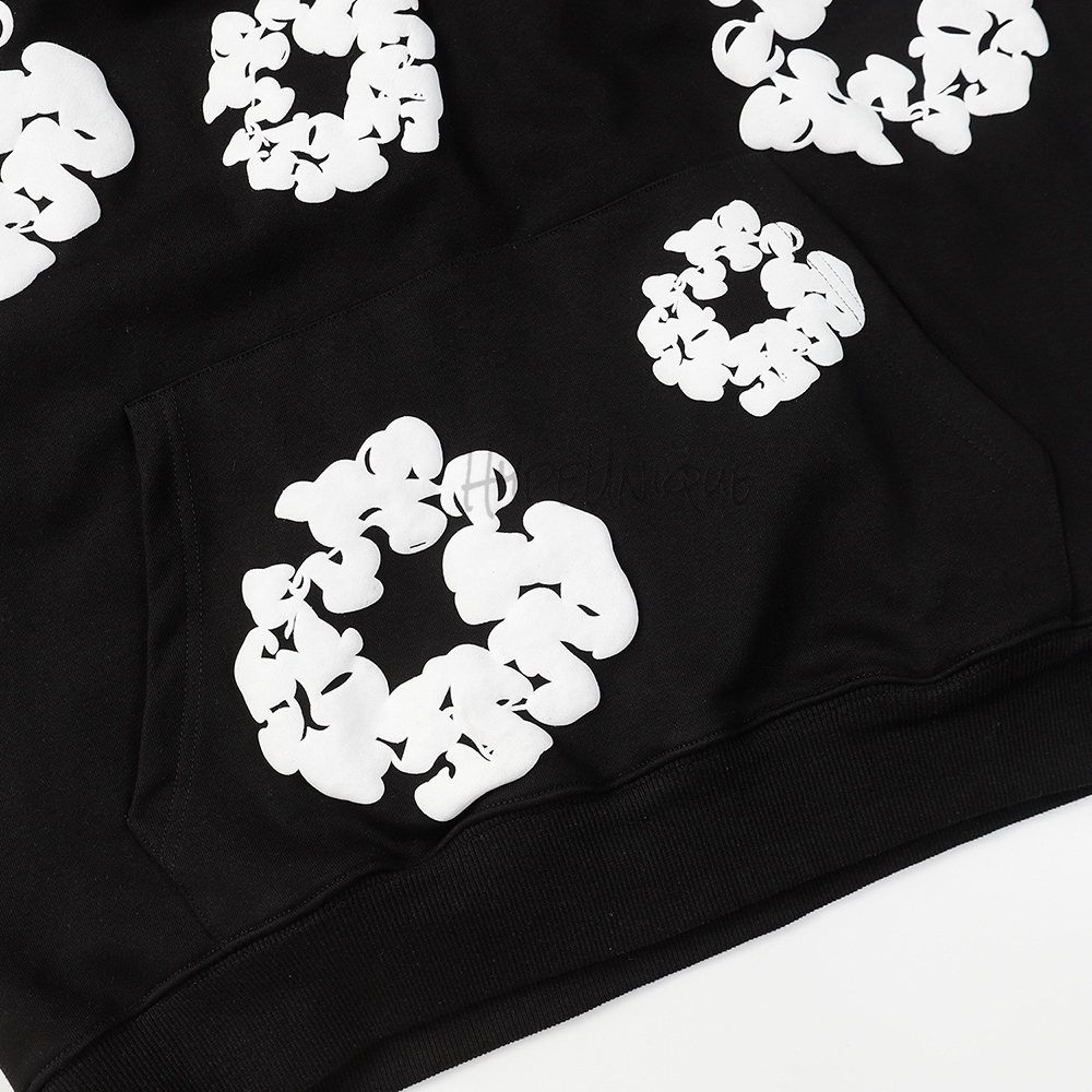 denim tears the cotton wreath hoodie ‘black’ reps