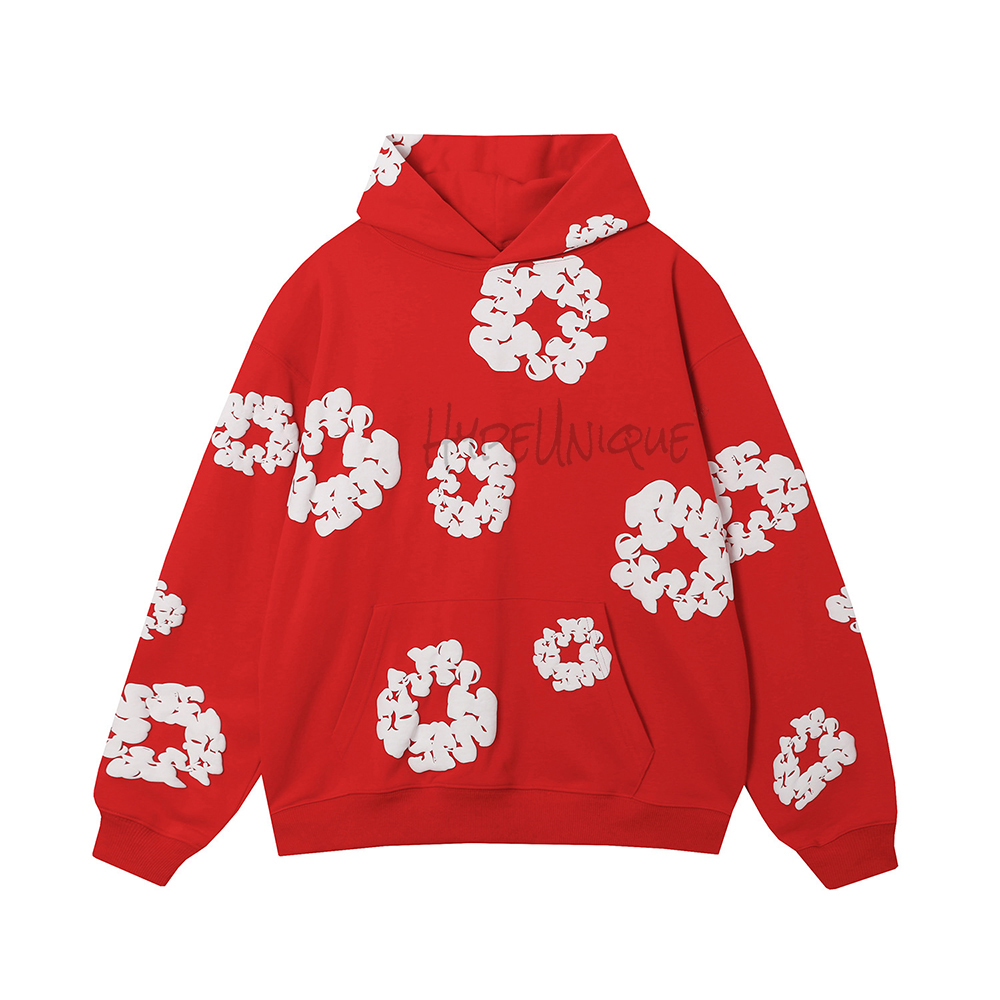 denim tears the cotton wreath sweatshirt red