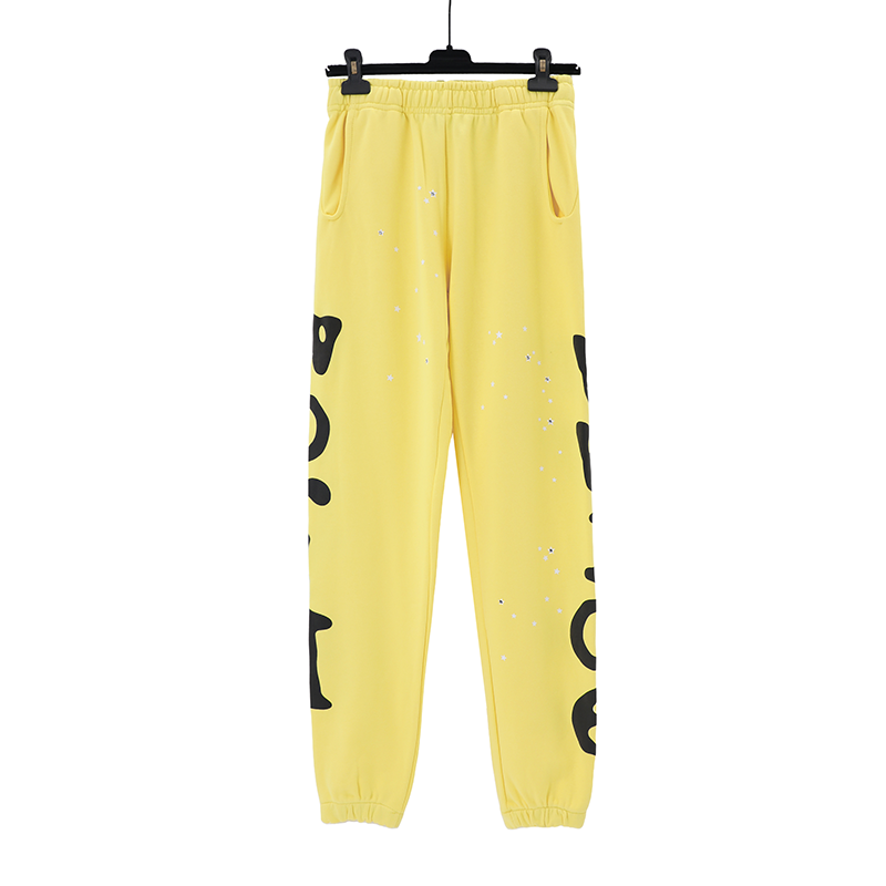 sp5der beluga sweatpants (gold/gray)