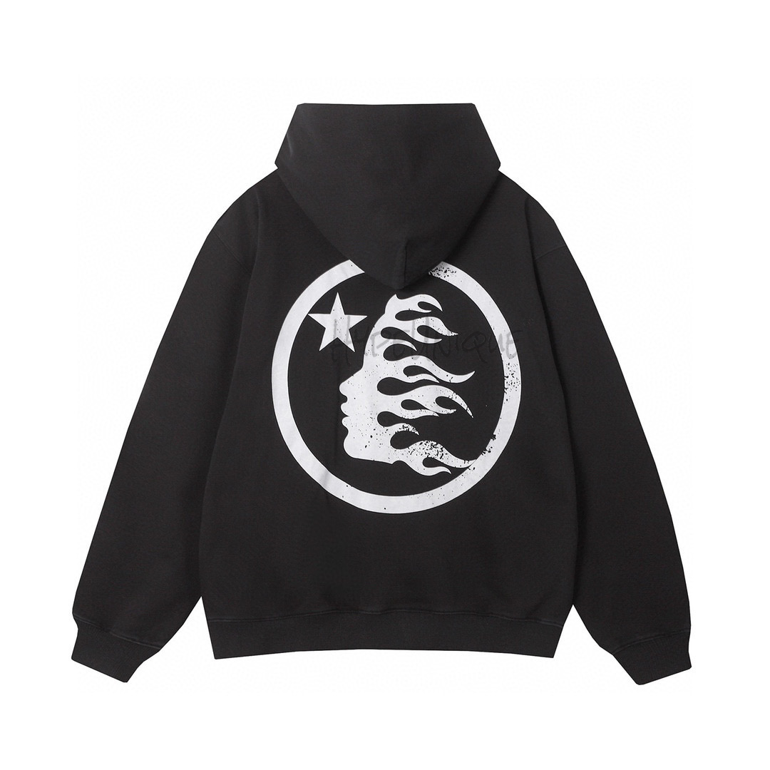 hellstar starry night hoodie black