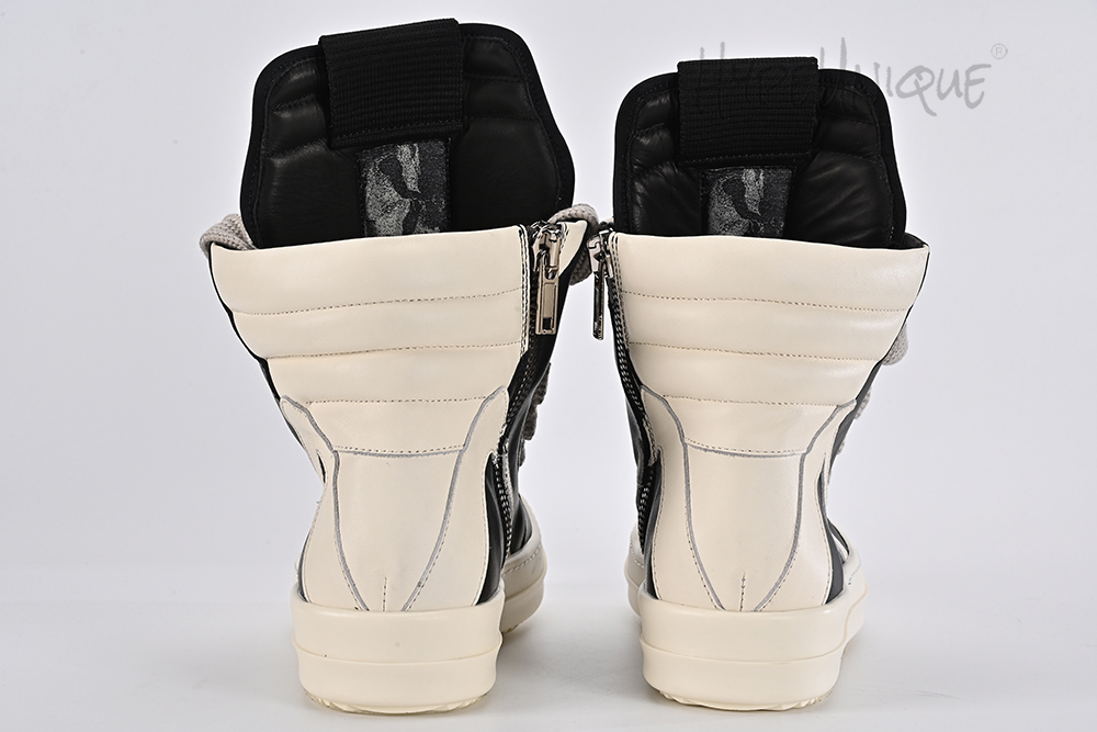 rick owens edfu geobasket ‘black milk’