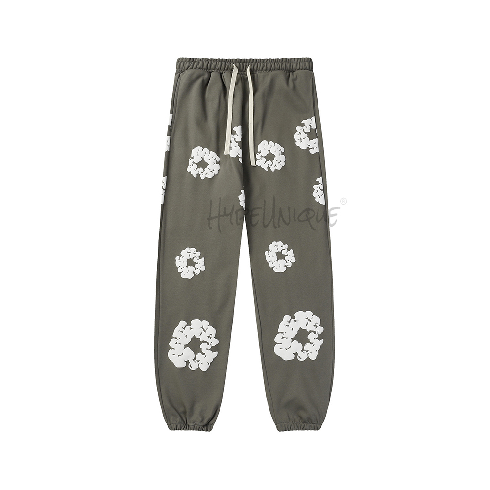 denim tears cotton wreath sweatpants “dark gray”