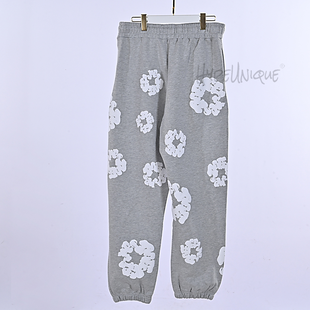 denim tears cotton wreath sweatpants “light gray”