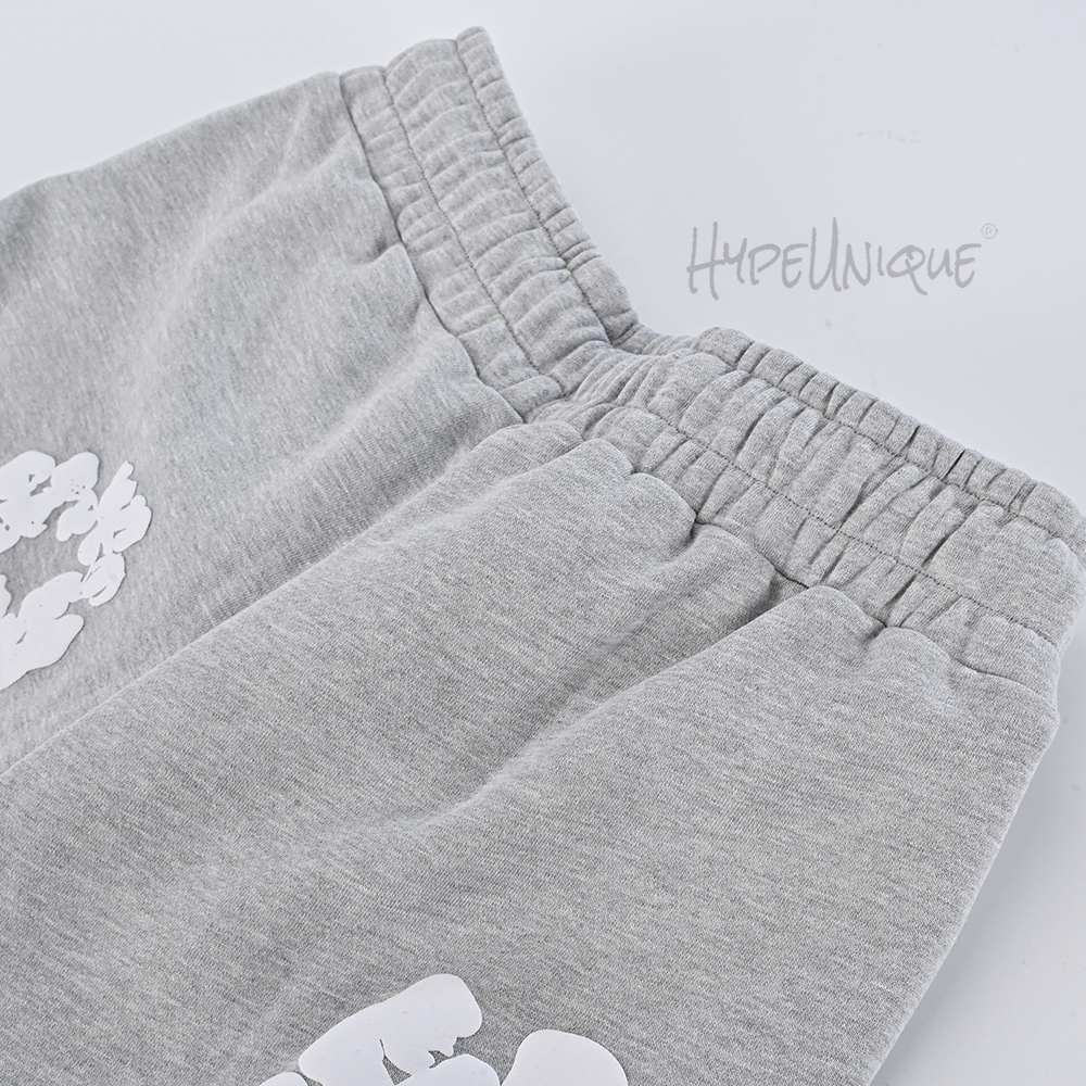 denim tears cotton wreath sweatpants “light gray”