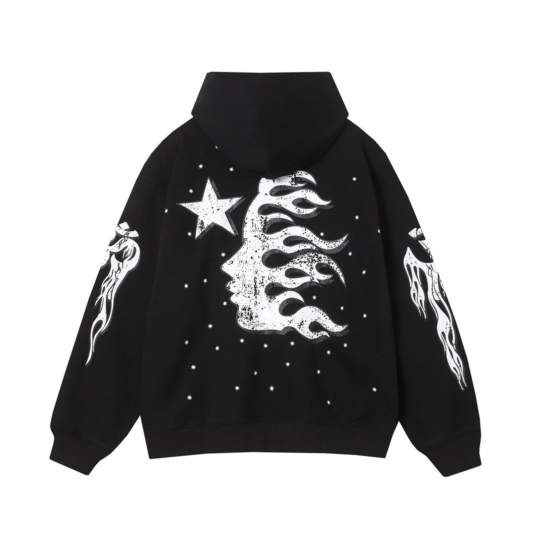 hellstar brainwashed hoodie black