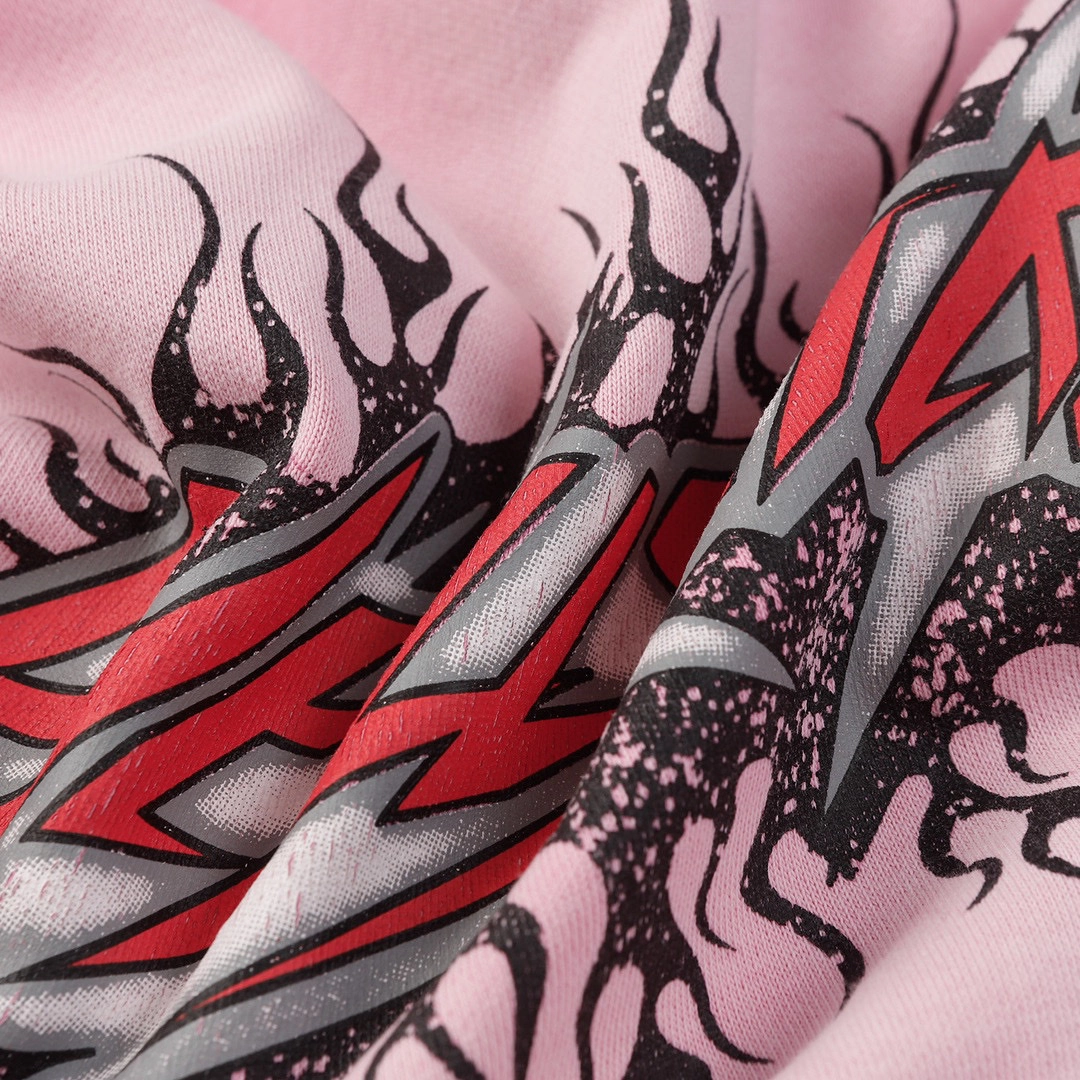 hellstar brainwashed hoodie pink