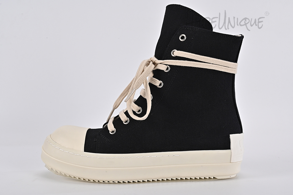 rick owens drkshdw strobe cotton nylon high ‘black milk’