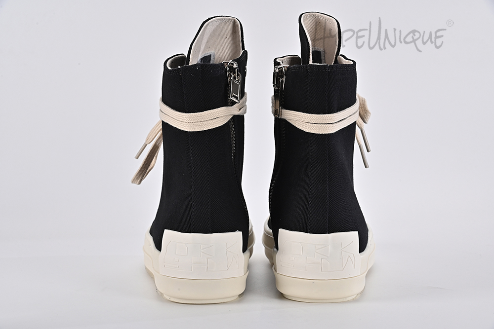 rick owens drkshdw strobe cotton nylon high ‘black milk’