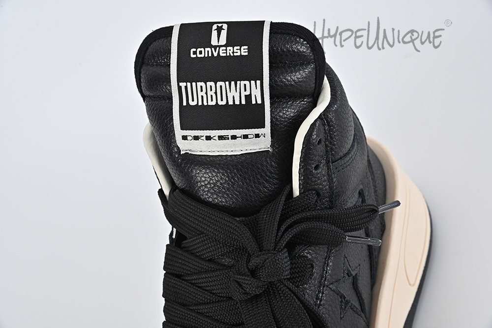 rick owens x turbowpn mid ‘black ‘