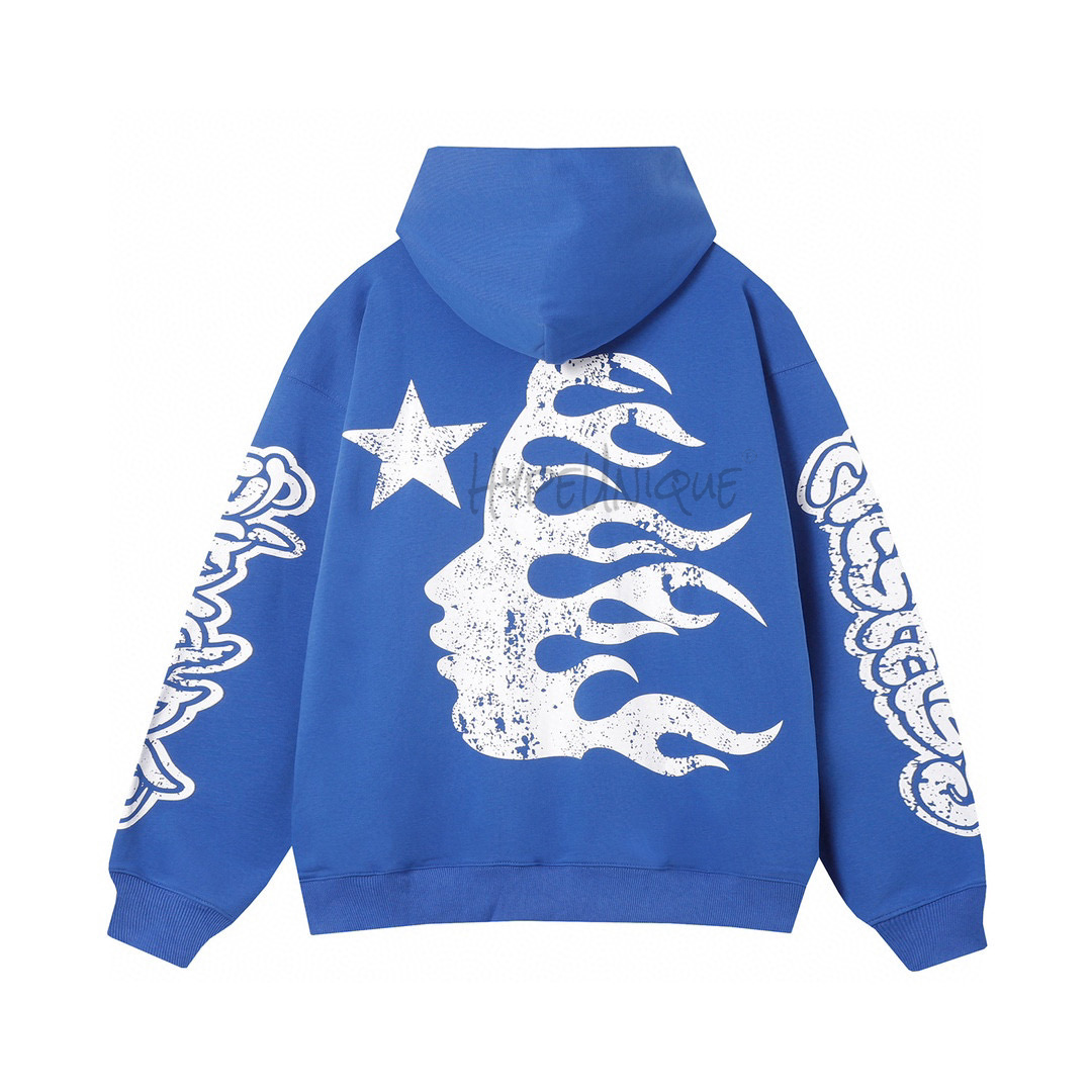 hellstar blue hoodie capsule