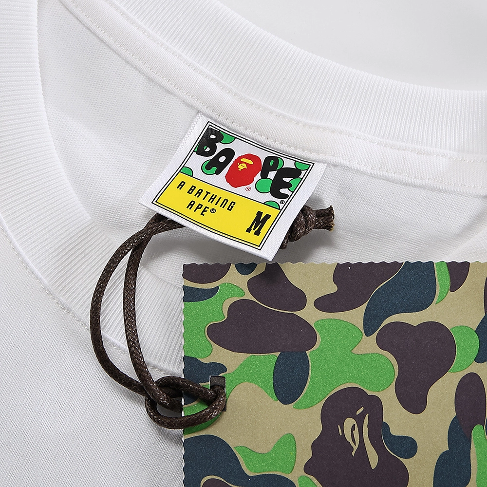 bape desert camo by bathing ape relaxed tee ‘white/black’