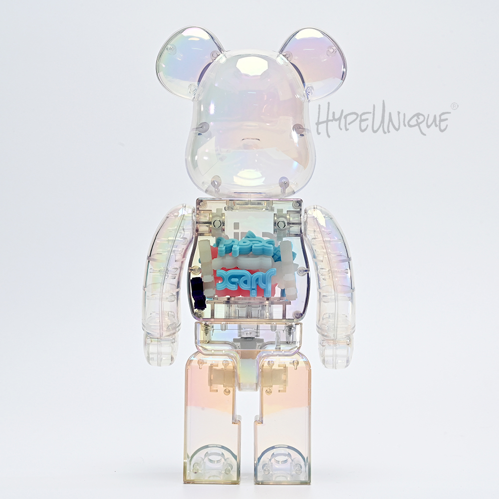 bearbrick x-girl iridescent 1000% & 400%