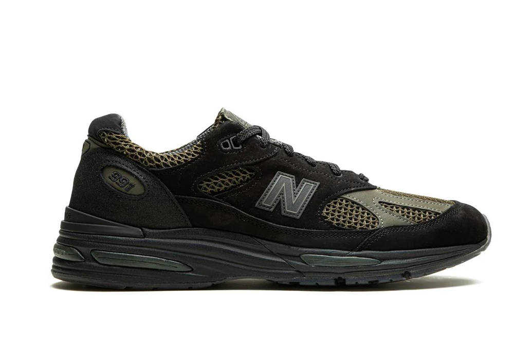 new balance 991v2 “stone island – black grey”