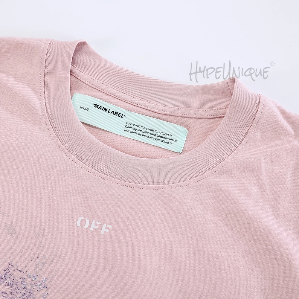 off-white fireworks t-shirt pink replica