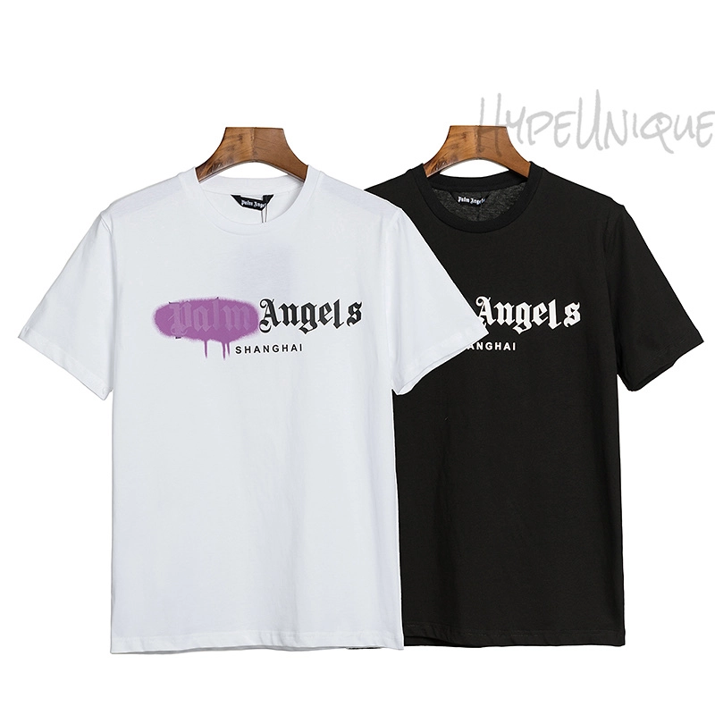 palm angels paris sprayed logo t-shirt