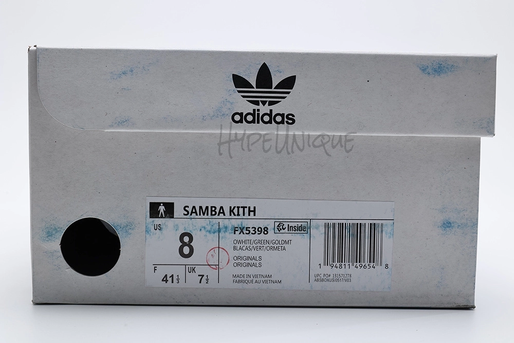 adidas samba og kith classics white green (2021/2024)