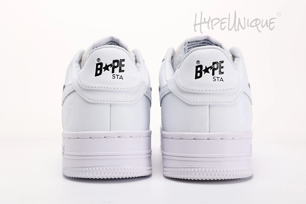 bapesta air force “white” reps