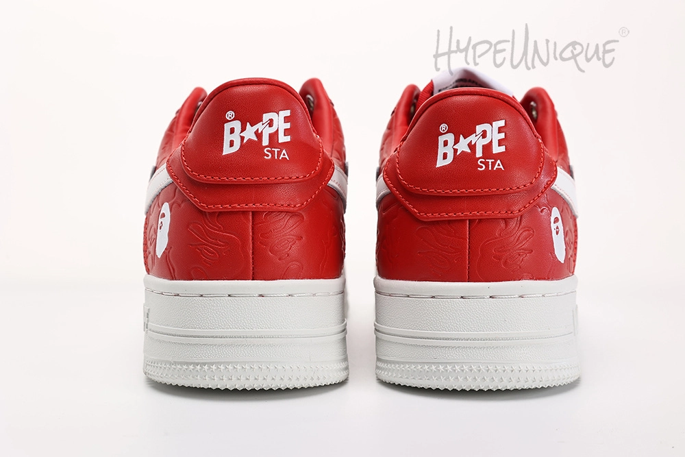 bape sta low #3 line camo red replica