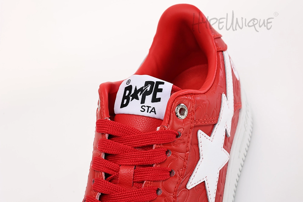 bape sta low #3 line camo red replica