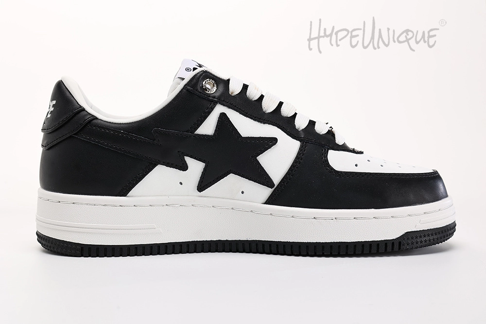 bapesta #4 m1 ‘black’ matter leahter